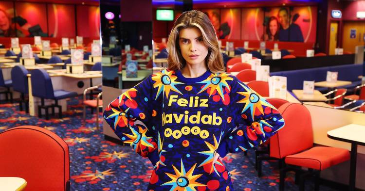 Mecca Bingo is selling Christmas jumpers inspired by bingo hall carpets