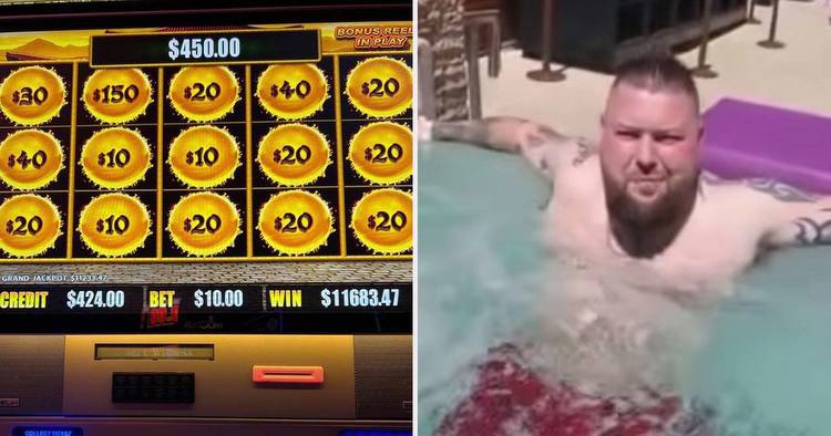 Michael Smith lands casino jackpot hours after being filmed around bikini-clad women