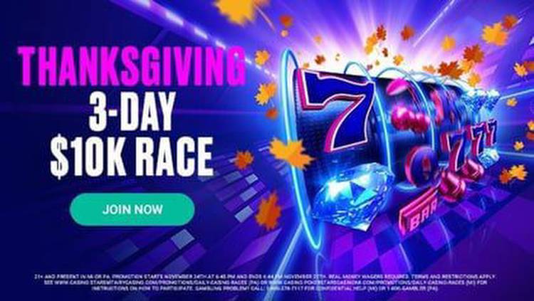 Michigan Black Friday Casino Promo Offer Today from PokerStars: $10,000 Slots Race