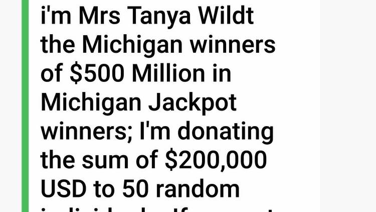 Michigan Lottery scam alert: Winners aren't offering you money