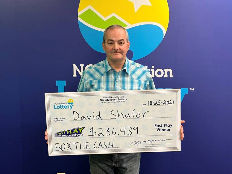 NC Lottery: Benson man wins Fast Play jackpot on 50X The Cash ticket