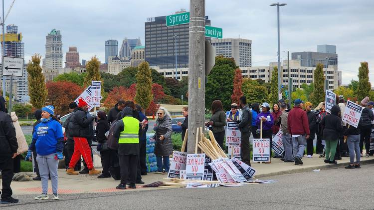 Picketing casino workers talk important issues on first day of strike