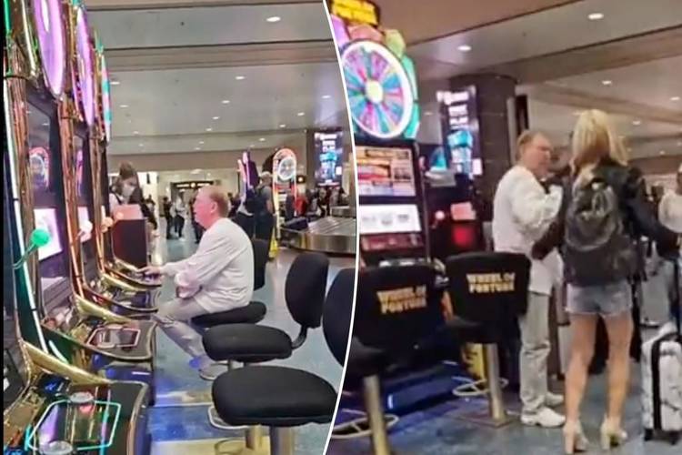 Raiders' Mark Davis seen on slot machine in Las Vegas airport 'MNF'