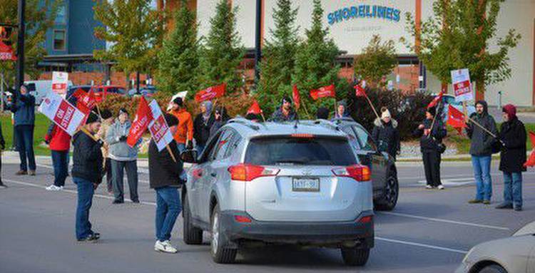 Shorelines Casino Belleville workers strike after rejecting offer