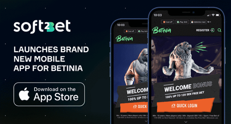 Soft2Bet launches new mobile app for Betinia, its Swedish betting brand