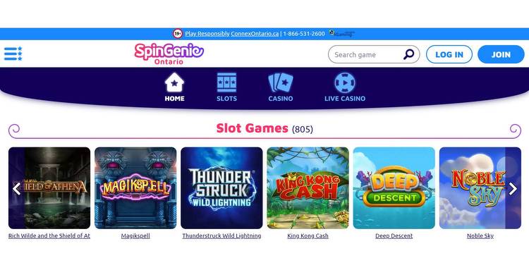Spin Genie Launches Online Casino in Ontario