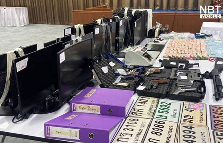 Thai police seize large assets and cash from online gambling network
