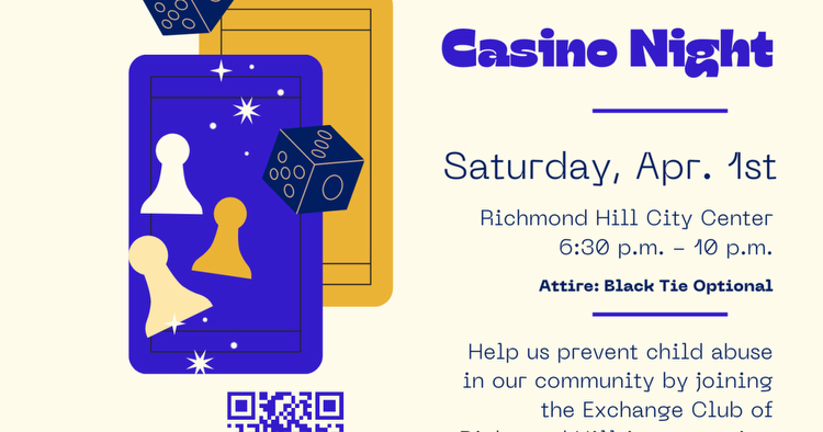 The Exchange Club of Richmond Hill to host first-ever Casino Night fundraiser