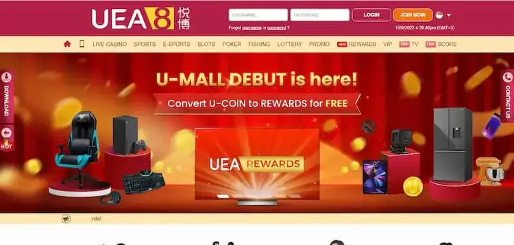 Uea8 - Casino with Great Selection of Online Casino Games in Singapore