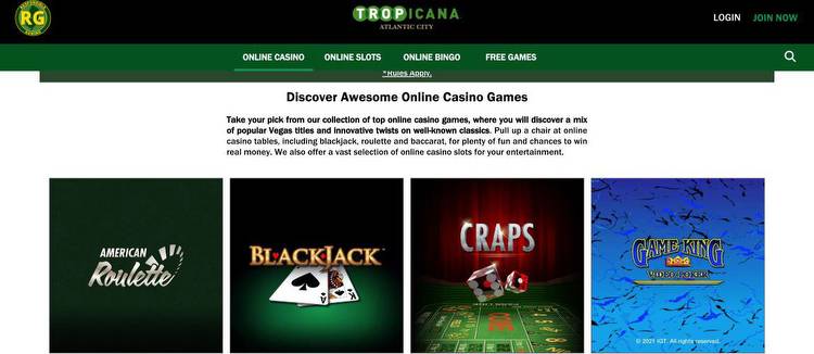 Tropicana Online Casino Moving To Light & Wonder Platform