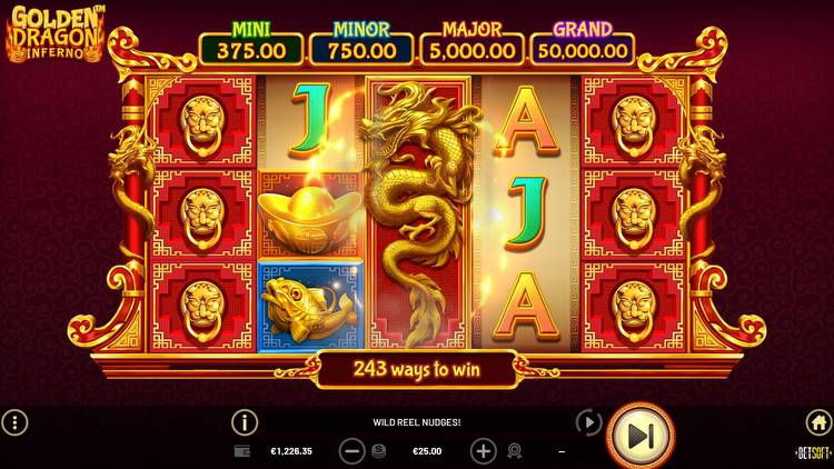 Win 5,000x the Stake with Wild Casino New Slot Golden Dragon Inferno